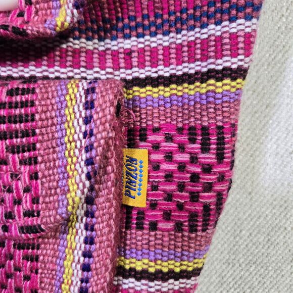 PINZON Handwoven Mini Backpack Boho Hippie Colorful bag 6X7 Multicolor - Picture 4 of 16